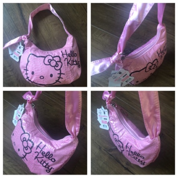 HELLO KITTY-NWT Pink Silky Handbag - Picture 5 of 7